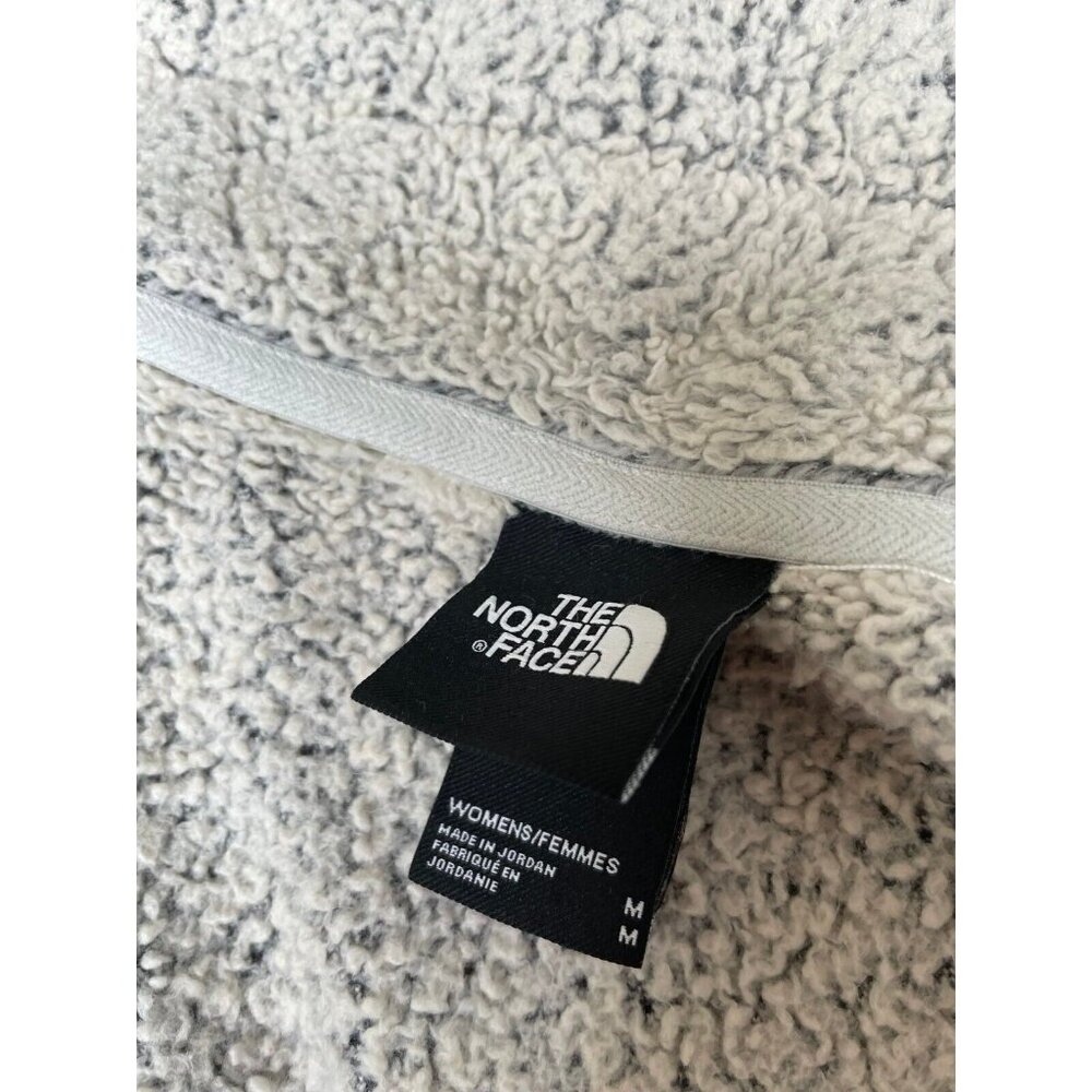 The North Face fleece sherpa full zip jacket women medium vintage grey - Picture 4 of 12